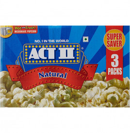 Act II Natural Popcorn   Box  297 grams